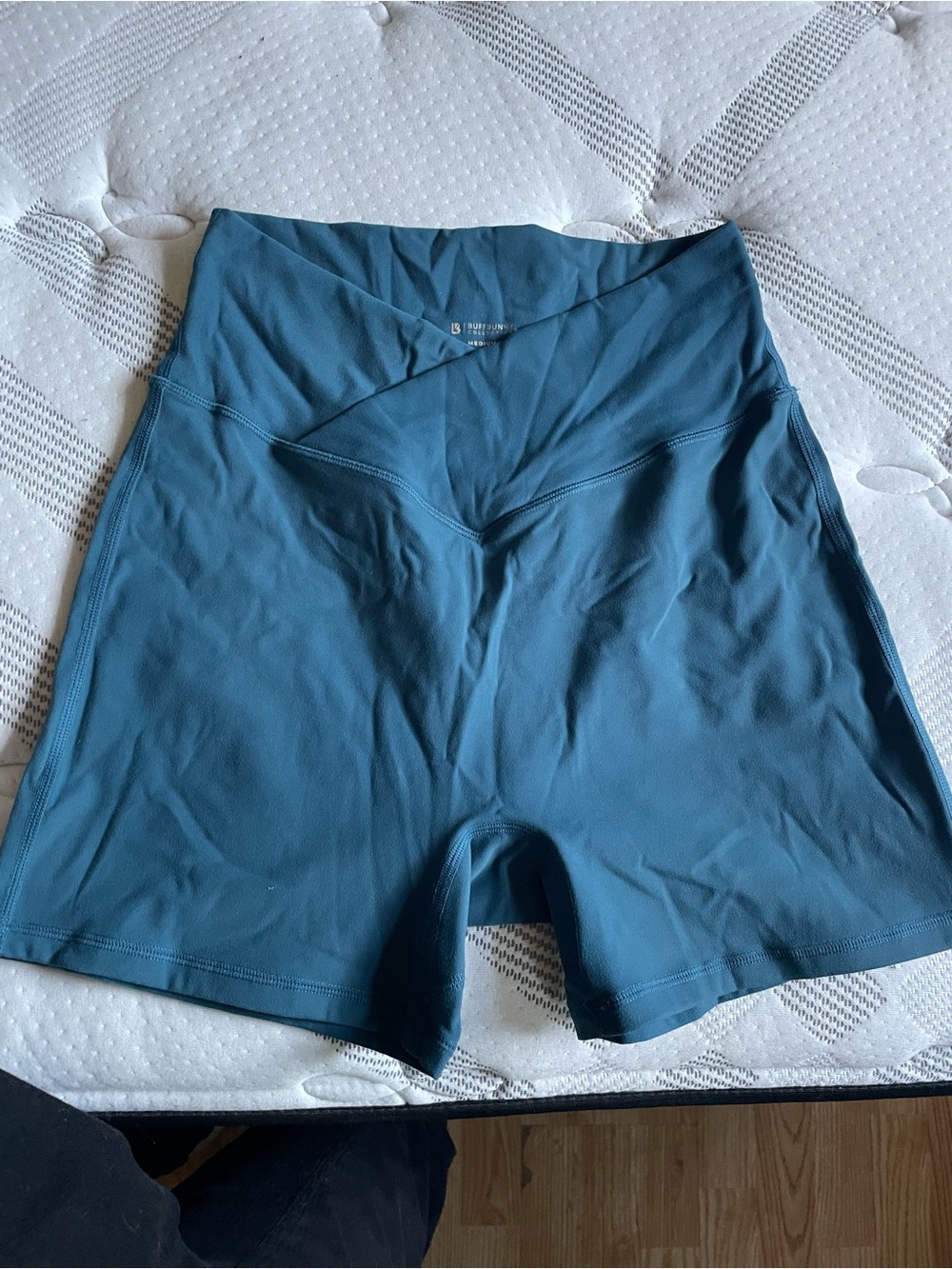 BuffBunny High-Waist Bike Shorts in Teal